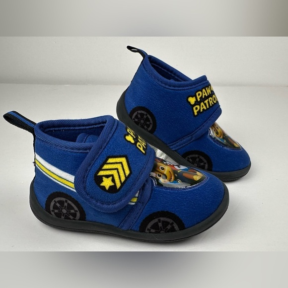 Paw Patrol Kids Blue Slippers Size 5/6 - Picture 3 of 9